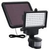vidaXL Foco LED solar LED para jard&iacute;n con sensor negro