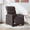 vidaXL Sill&oacute;n reclinable el&eacute;ctrico tela marr&oacute;n oscuro