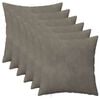 vidaXL Coj&iacute;n con almohada HEERLEN 6 uds. Gris Claro Terciopelo