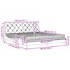 vidaXL Cama con colchón de tela gris claro 180x200 cm