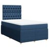 vidaXL Cama box spring con colch&oacute;n tela azul 120x200 cm