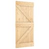 vidaXL Puerta NARVIK Natural 95 x 210 cm Madera de Pino S&oacute;lido