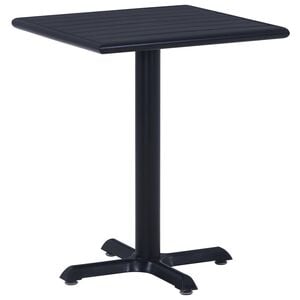 vidaXL Mesa de jard&iacute;n negra 60x60x75 cm