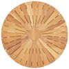vidaXL Mesa de jardín plegable madera maciza de teca Ø 60 cm