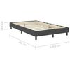 vidaXL Cama box spring tela gris oscuro 120x200 cm