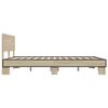 vidaXL Estructura cama madera ingenier&iacute;a metal roble Sonoma 150x200 cm