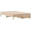 vidaXL Estructura de cama sin colch&oacute;n madera de pino maciza 120x200 cm