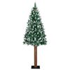 vidaXL &Aacute;rbol de Navidad Delgado con 300 LED con soporte Verde 180 cm