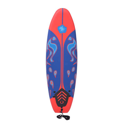 vidaXL Tabla de surf azul y rojo 170 cm