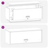 vidaXL Armario de pared para el garaje Antracita 90 x 33 x 35 cm
