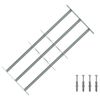 vidaXL Reja de Seguridad para Ventanas con 3 Barandas 3 uds.
