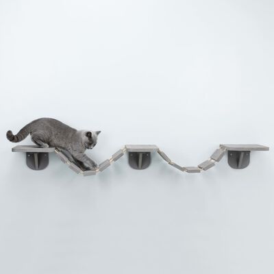 TRIXIE Escaladora de gato para pared gris topo 150x30 cm