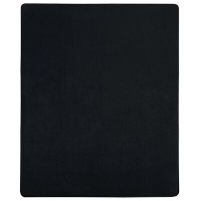 vidaXL Sábana bajera jersey algodón negro 160x200 cm