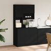 vidaXL Mueble de cocina madera de ingenier&iacute;a negro 95x50x180 cm