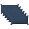 vidaXL Funda de almohada 6 uds. HOUTEN Azul 40 x 70 cm Lino Sint&eacute;tico