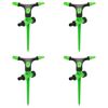 vidaXL Aspersores giratorios 4 uds verde negro 16x13,5x25,5 cm ABS&PP