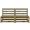 vidaXL Sof&aacute;s de jard&iacute;n sin reposabrazos 2 uds madera pino 70x70x67 cm
