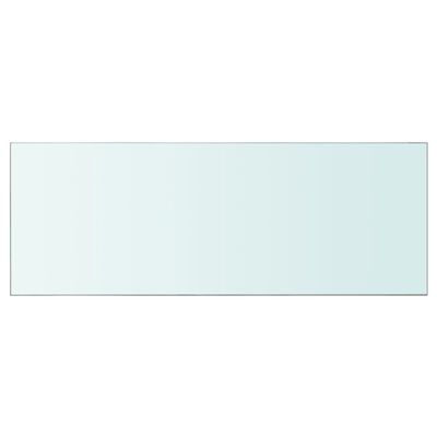 vidaXL Panel de estante vidrio claro 80x30 cm