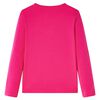 Camiseta infantil de manga larga rosa brillante 104
