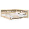 vidaXL Cama con Estanter&iacute;a con estante Roble Sonoma 180 x 200 cm