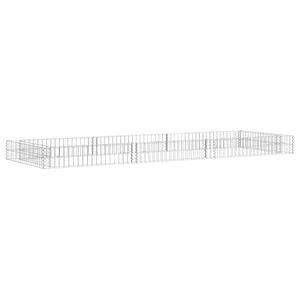 vidaXL Arriate de gaviones de acero galvanizado 300x100x20 cm