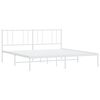 vidaXL Estructura cama sin colchón con cabecero metal blanco 180x200cm