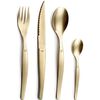 Lou Laguiole Set de cubiertos de 16 piezas Jet stonewash champ&aacute;n