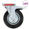 vidaXL Ruedas giratorias 24 unidades 200 mm