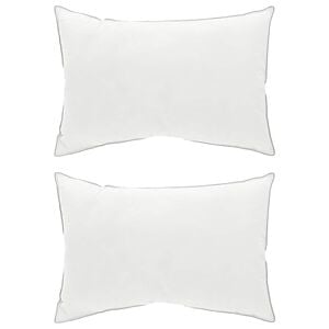 vidaXL Almohada 2 uds. 60 x 70 cm Lana australiana Blanco