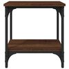vidaXL Mesa auxiliar madera contrachapada marr&oacute;n roble 40x30x42 cm