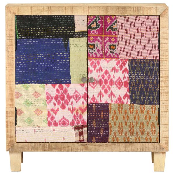 vidaXL Aparador estilo patchwork de madera maciza mango 70x35x75 cm