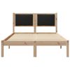 vidaXL Estructura de cama Negro 120 x 190 cm Madera de pino macizo
