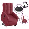 vidaXL Sill&oacute;n de masaje elevable el&eacute;ctrico tela rojo tinto