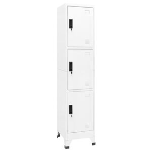 vidaXL Taquilla de acero blanco 38x45x180 cm