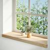 vidaXL Alf&eacute;izares de ventana 2 uds madera maciza roble sin tratar