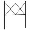 vidaXL Cabecero de repuesto de metal negro 80 cm