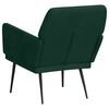 vidaXL Sill&oacute;n de terciopelo verde oscuro 62x79x79 cm