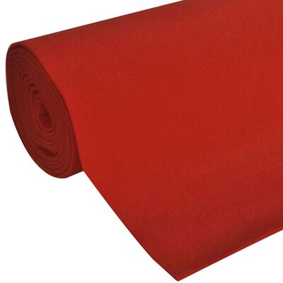 Alfombra de pasillo vidaXL roja 1 x 10 m muy densa muy densa 400 g/m²
