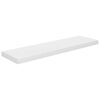 vidaXL Estante flotante de pared 4 uds MDF blanco brillo 90x23,5x3,8cm