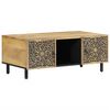 vidaXL Mesa de centro de madera maciza mango 100x54x40 cm