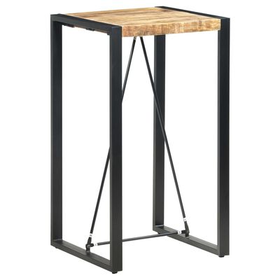 vidaXL Mesa alta de cocina de madera maciza de mango 60x60x110 cm