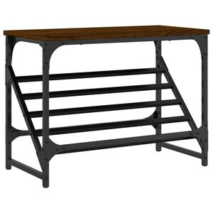 vidaXL Zapatero madera de ingenier&iacute;a marr&oacute;n roble 60x30x45 cm