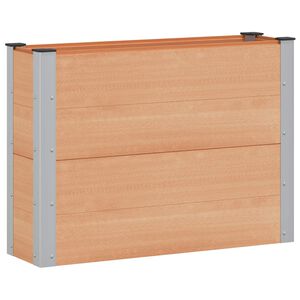 vidaXL Arriate elevado Marr&oacute;n 100 x 30 x 72 cm WPC y Aluminio