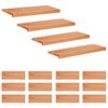 vidaXL Alfombras para escalones 16 uds. 80 x 25 x 2 cm Barniz