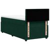 vidaXL Cama box spring con colch&oacute;n terciopelo verde oscuro 90x190 cm