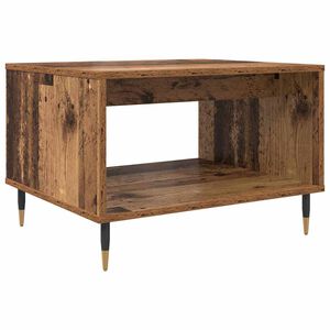 vidaXL Mesa de Caf&eacute; Madera vieja 60 x 50 x 40 cm Madera de ingenier&iacute;a