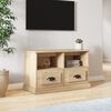 vidaXL Mueble para TV madera contrachapada roble Sonoma 80x35x50 cm