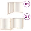 vidaXL Puerta para perros plegable 6 paneles madera de &aacute;lamo 480 cm