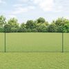 vidaXL Valla con Poste Verde 1,4 x 50 m Acero y PVC