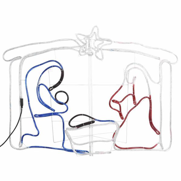 vidaXL Bel&eacute;n decoraci&oacute;n navide&ntilde;a 240 LED 116x41x87 cm